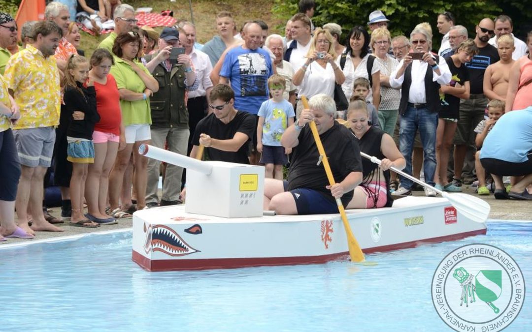 Die KVR beim Wasserkistenrennen im Waldbad Elend