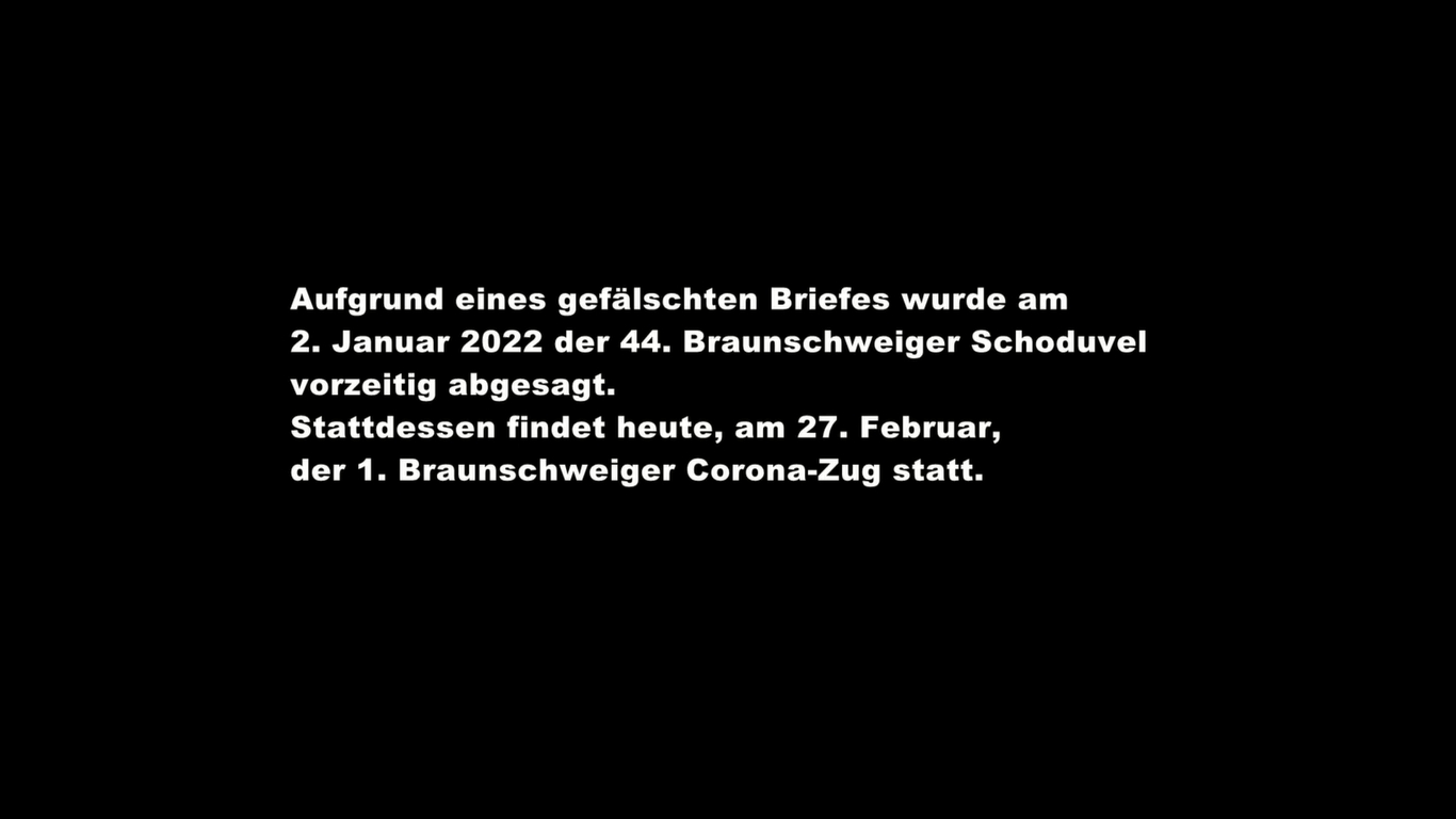 1. Braunschweiger Corona Umzug