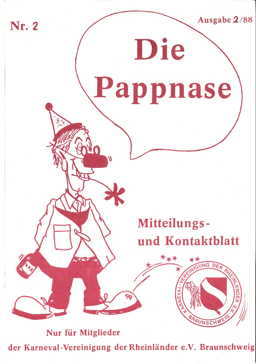 Pappnase Nr. 2 – Ausgabe 2 aus 1988