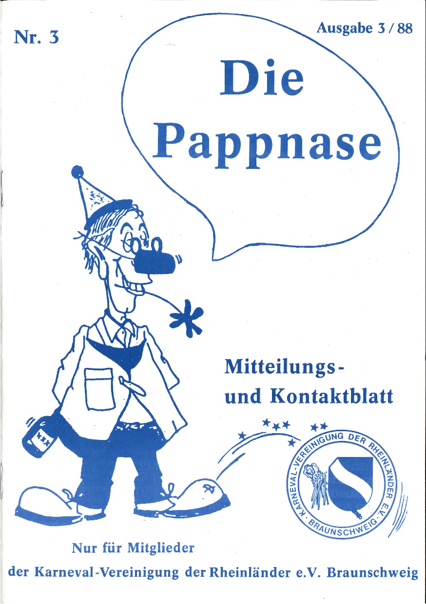 Pappnase Nr. 3 – Ausgabe 3 aus 1988