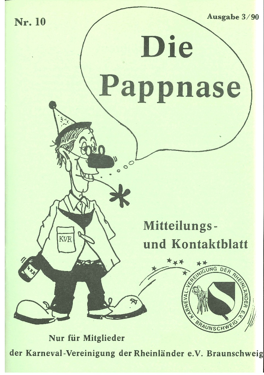 Pappnase Nr. 10 – Ausgabe 3 aus 1990