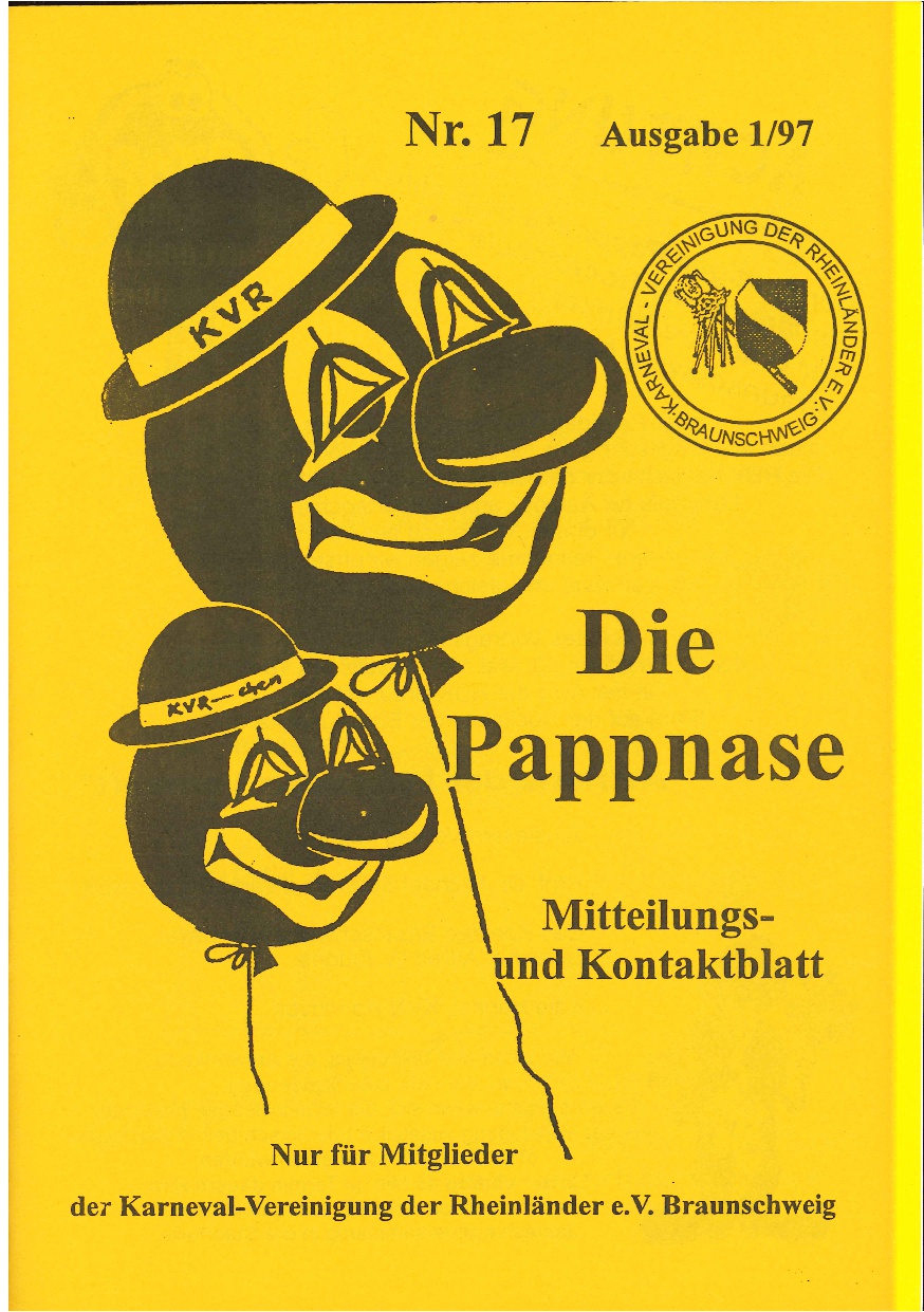 Pappnase Nr. 17 – Ausgabe 1 aus 1997