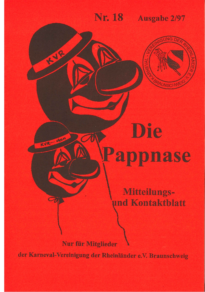 Pappnase Nr. 18 – Ausgabe 2 aus 1997