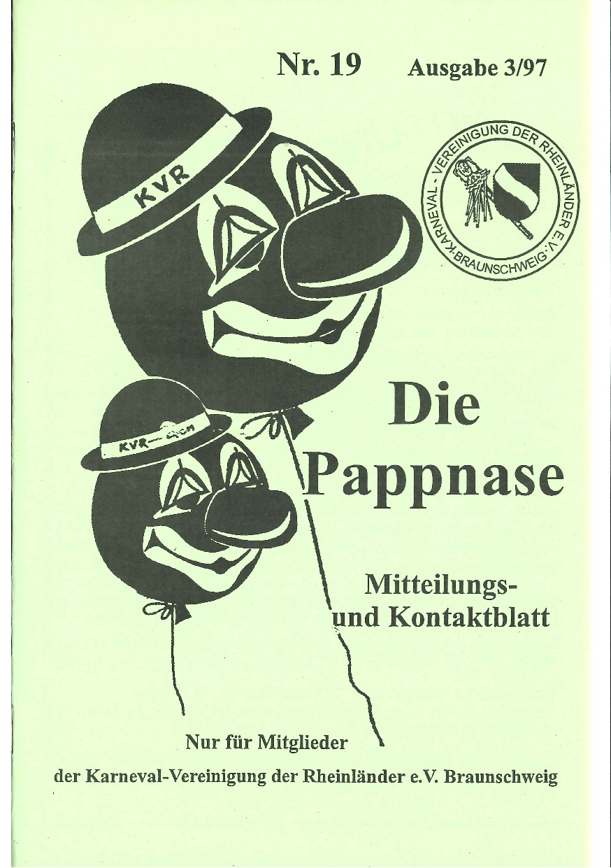 Pappnase Nr. 19 – Ausgabe 3 aus 1997