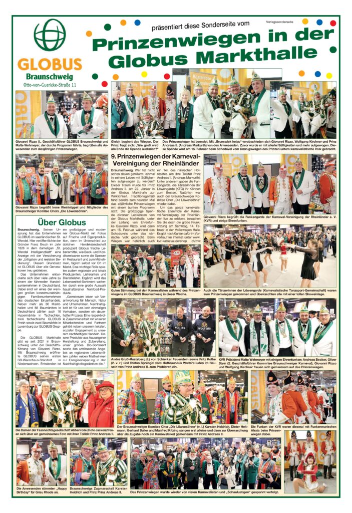 Wolfenbütteler Schaufenster vom 25.01.2026 - Prinzenwiegen